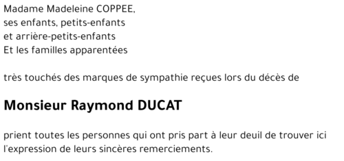 Raymond DUCAT