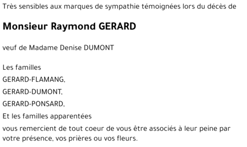 Raymond GERARD