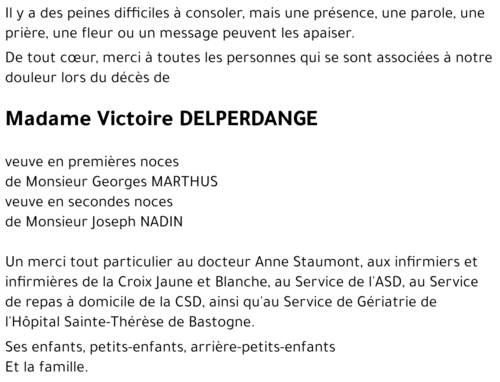 Victoire DELPERDANGE