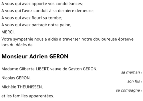 Adrien GERON