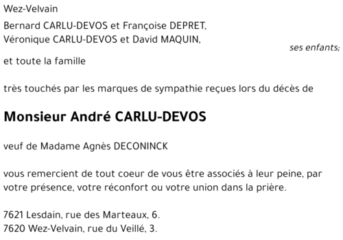 André CARLU-DEVOS