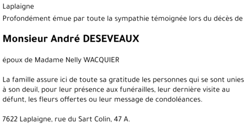 André DESEVEAUX