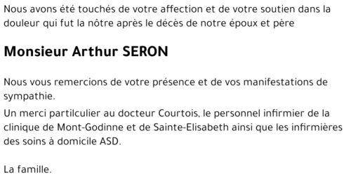 Arthur SERON