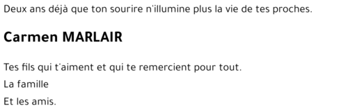 Carmen MARLAIR