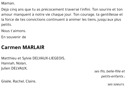 Carmen MARLAIR