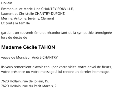 Cécile TAHON
