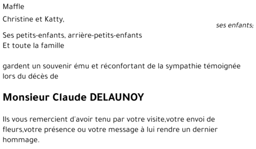 Claude DELAUNOY