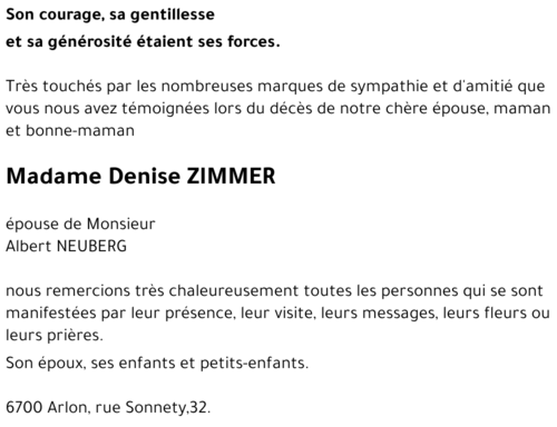 Denise ZIMMER