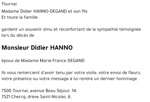 Didier HANNO