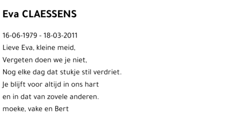 Eva CLAESSENS