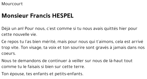 Francis HESPEL