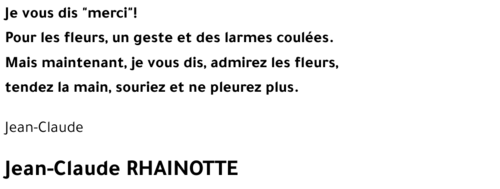 Jean-Claude RHAINOTTE