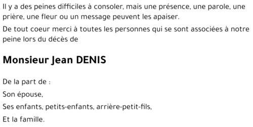 Jean DENIS