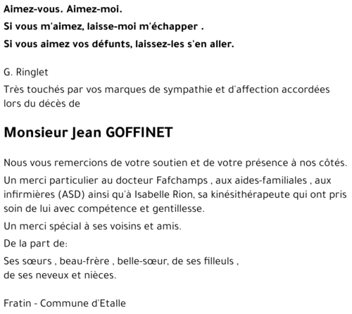 Jean GOFFINET