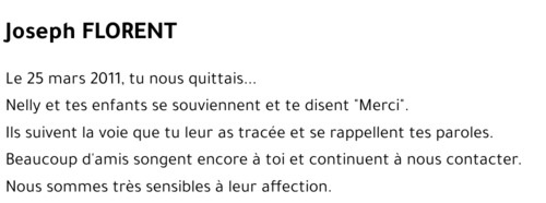 Joseph FLORENT