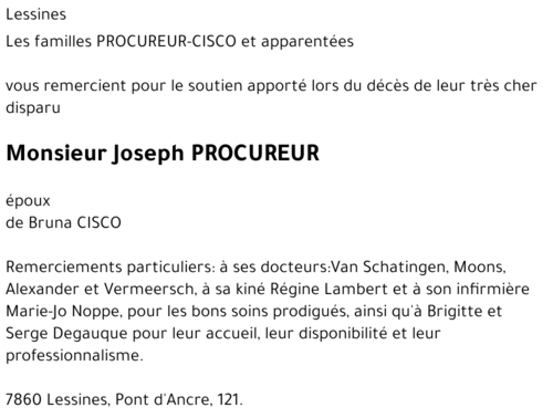 Joseph PROCUREUR