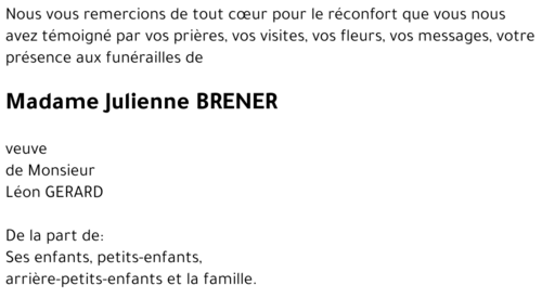 Julienne BRENER