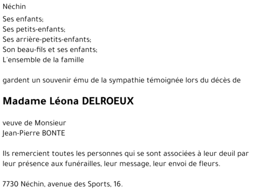 Léona DELROEUX