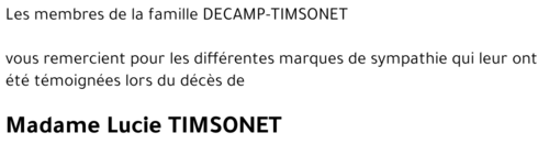 Lucie TIMSONET