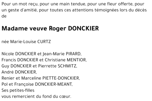 Marie-Louise CURTZ