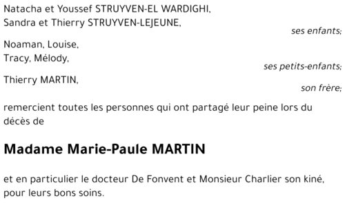 Marie-Paule MARTIN