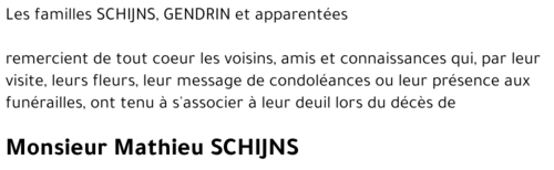 Mathieu SCHIJNS