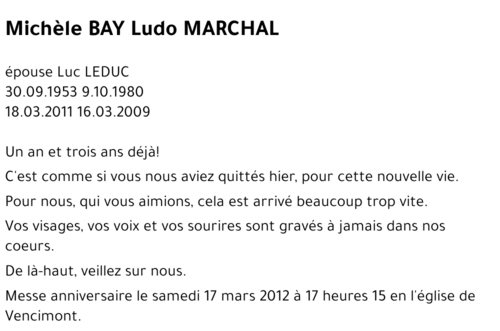 Michèle BAY Ludo MARCHAL