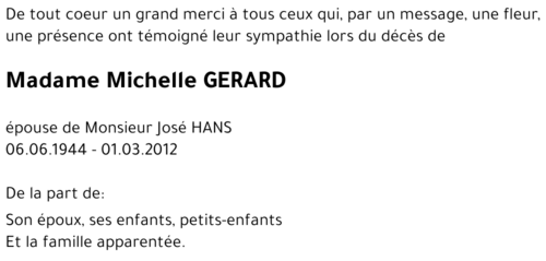 Michelle GERARD