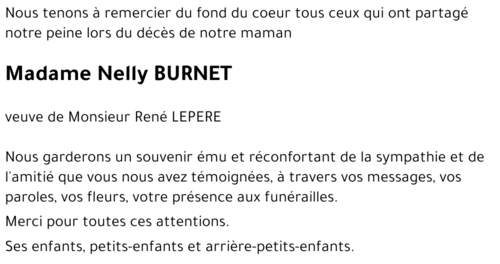 Nelly BURNET