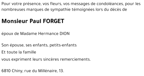 Paul FORGET