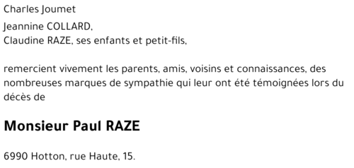 Paul RAZE