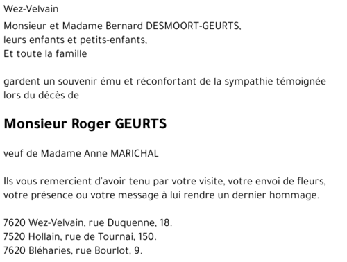 Roger GEURTS