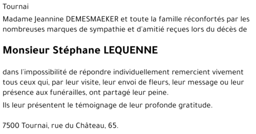 Stéphane LEQUENNE