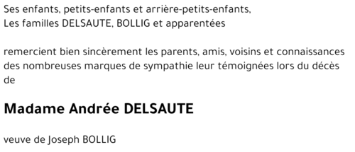Andrée DELSAUTE