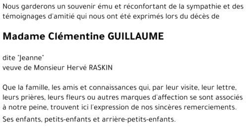 Clémentine GUILLAUME