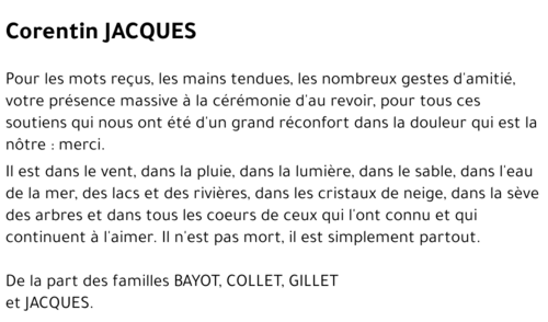 Corentin JACQUES