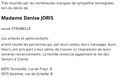 Denise JORIS