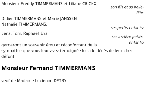 Fernand TIMMERMANS