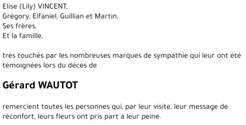 Gérard WAUTOT