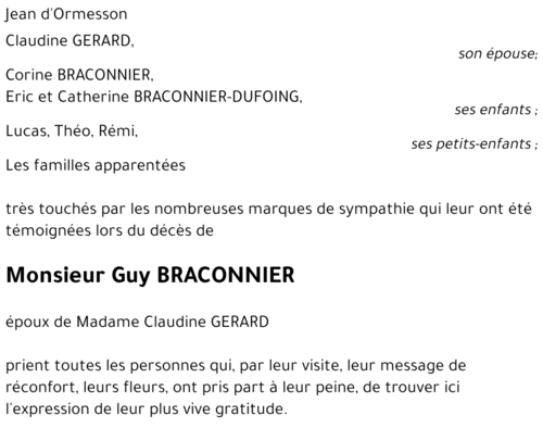 Guy BRACONNIER