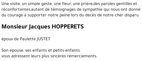 Jacques HOPPERETS