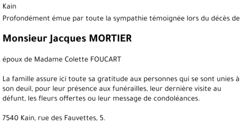 Jacques MORTIER