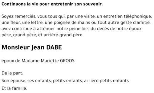 Jean DABE