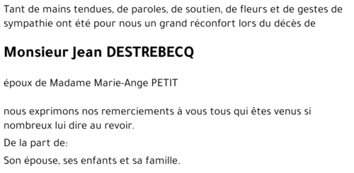 Jean DESTREBECQ