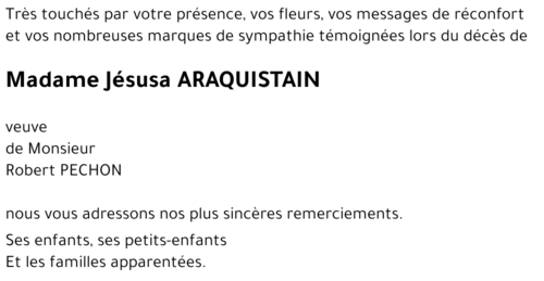 Jésusa ARAQUISTAIN