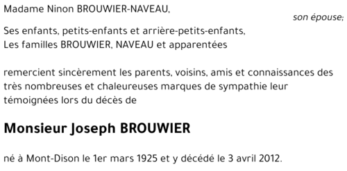 Joseph BROUWIER