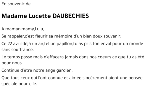 Lucette DAUBECHIES