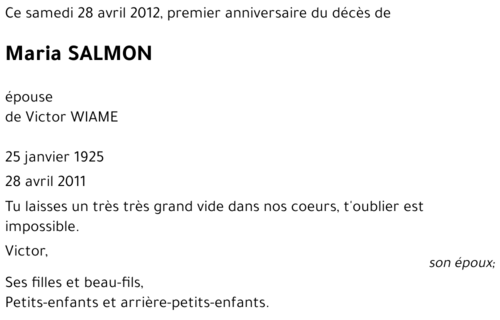 Maria SALMON