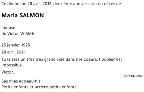 Maria SALMON