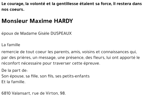 Maxime HARDY